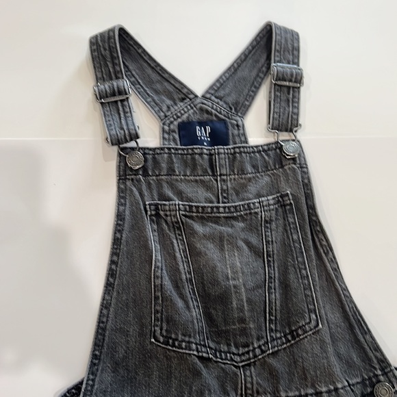 Gap teen Black denim overalls - Picture 3 of 5